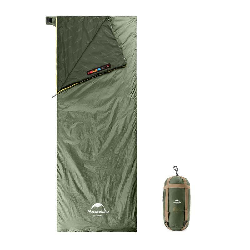 Спальник надлегкий Naturehike Summer LW180 NH21MSD09 правий, (15°C), p-p M, зелений - зображення 1