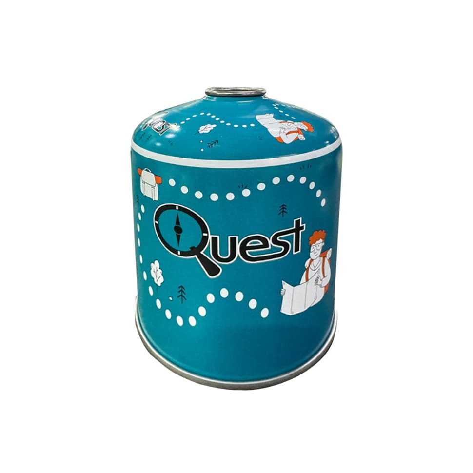 Газовий балон різьбовий бутановий Quest, 450гр - зображення 1