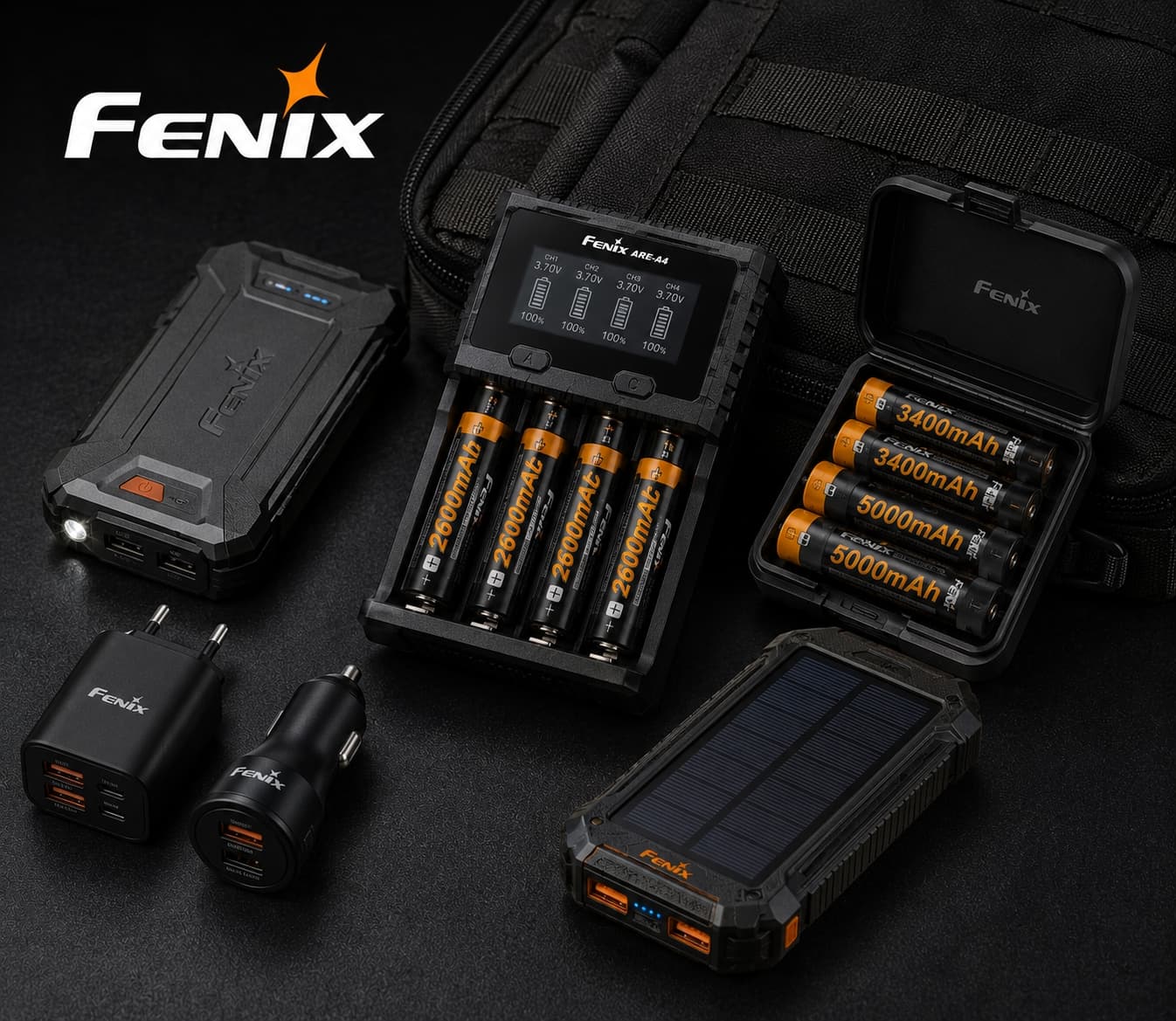 Fenix ел. живлення та зарядні пристрої