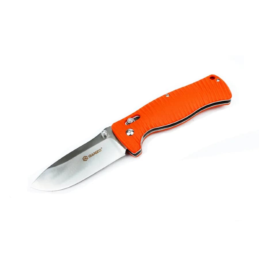 Ніж складаний туристичний Ganzo G720 (9 см) 440C / G10 помаранчевий - зображення 1