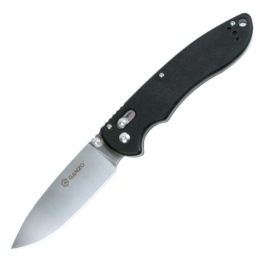Ніж складаний туристичний Ganzo G740 (9.5 см) 440C / G10 чорний - зображення 1
