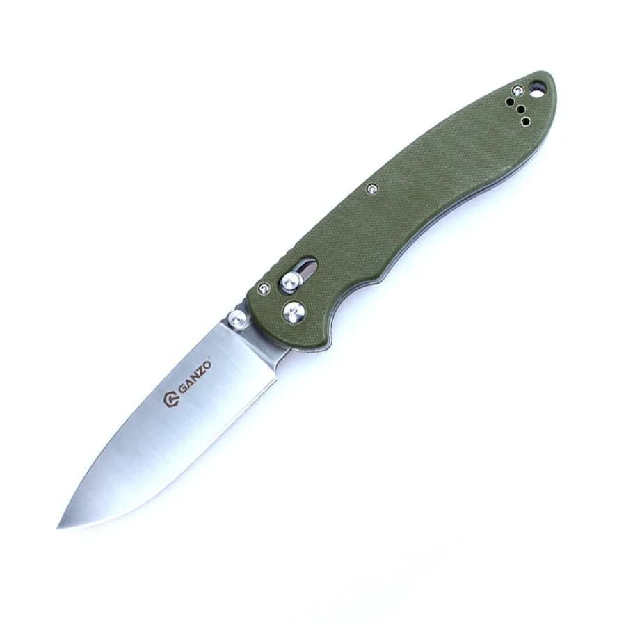 Ніж складаний туристичний Ganzo G740 (9.5 см) 440C / G10 зелений - зображення 1