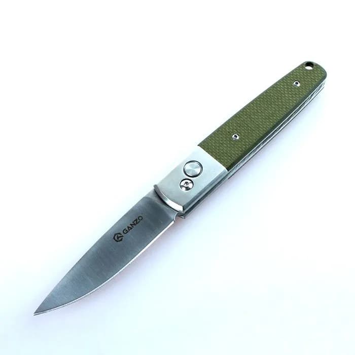 Ніж складаний туристичний Ganzo G7211 (8.5 см) 440C / G10 зелений - зображення 1