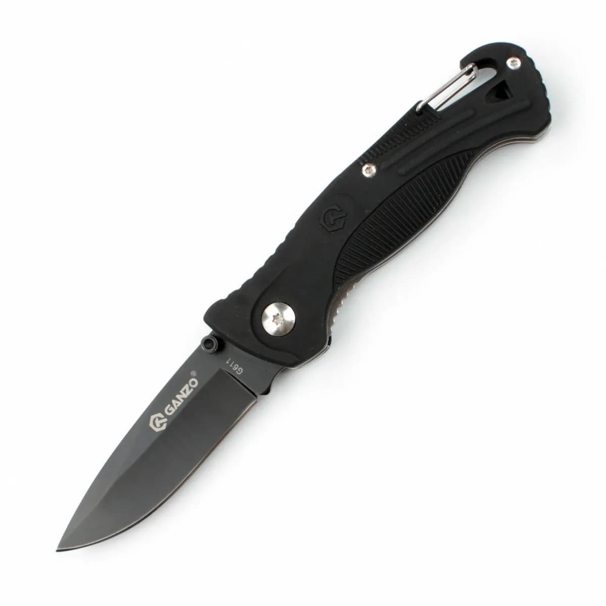 Ніж складаний кишеньковий Ganzo G611 (7.5 см) 420C / пластик чорний - зображення 1