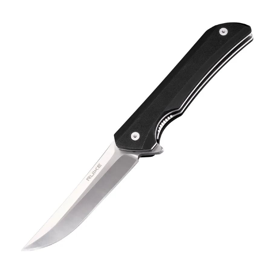 Ніж складаний туристичний Ruike Hussar P121-B, (9.2 см) 14C28N / G10 чорний - зображення 1