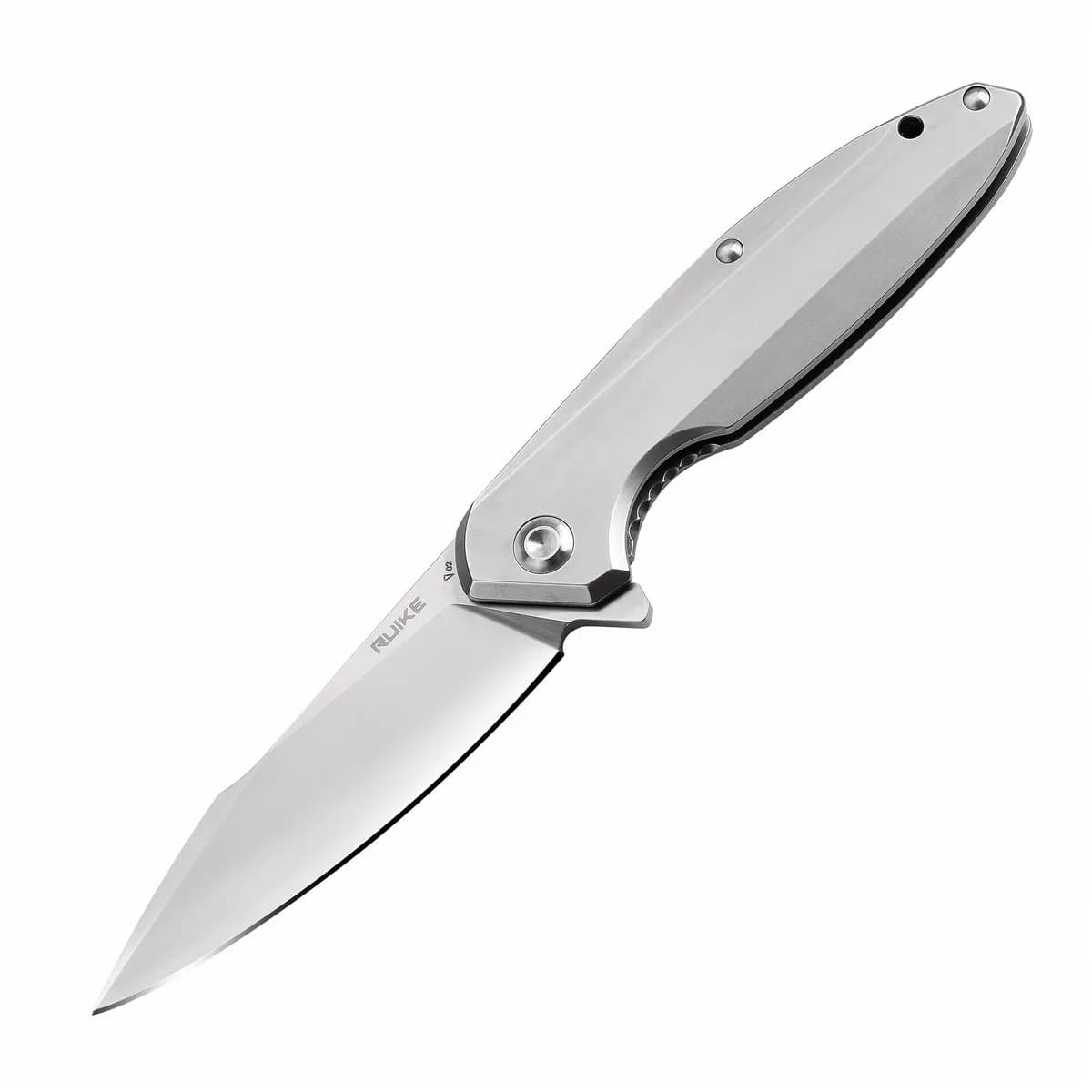 Ніж складаний туристичний Ruike P128-SF, (9.3 см) 14C28N / 3cr14n сірий - зображення 1