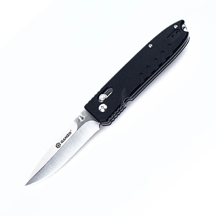 Ніж складаний туристичний Ganzo G746-1 ( 8.5 см) 440С / G10 чорний