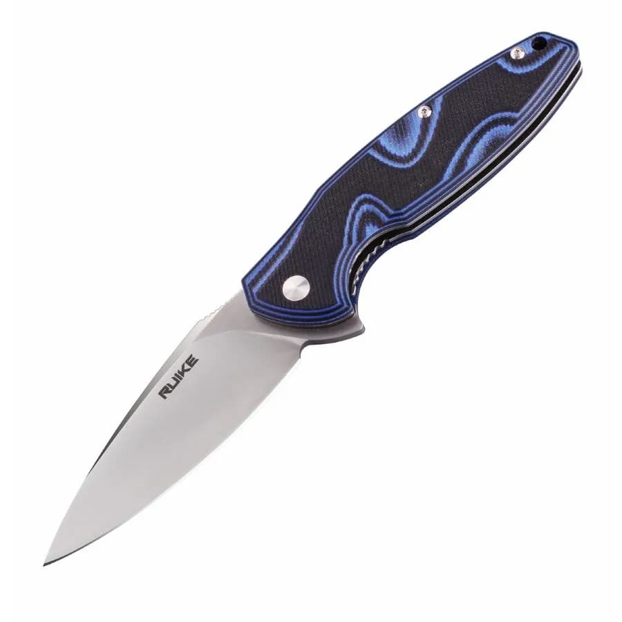 Ніж складаний туристичний Ruike Fang P105-Q, (9.2 см) 14C28N / G10 синій - зображення 1