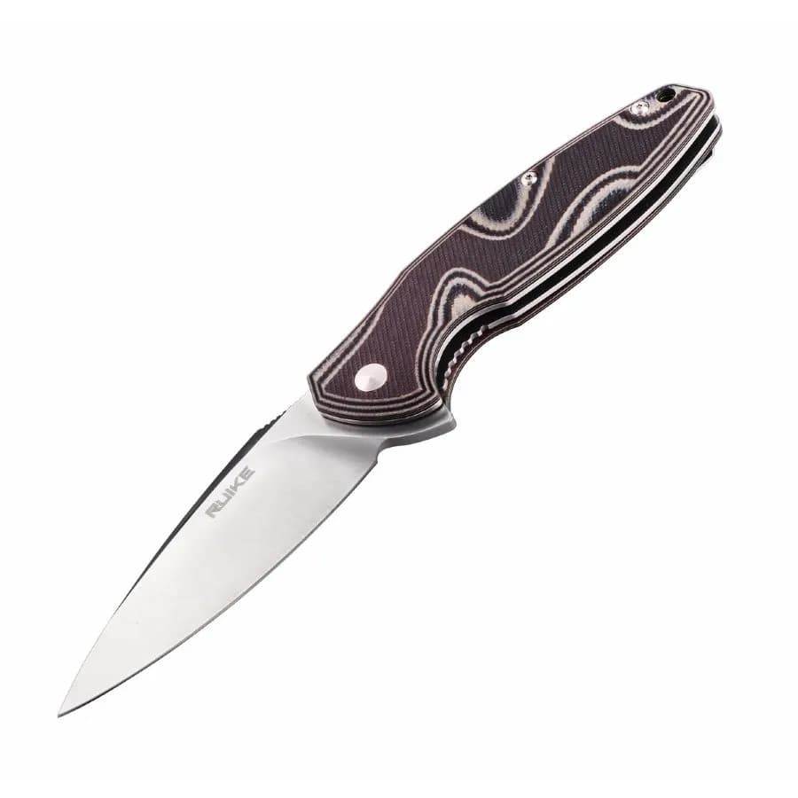 Ніж складаний туристичний Ruike Fang P105-K, (9.2 см) 14C28N / G10 сірий - зображення 1
