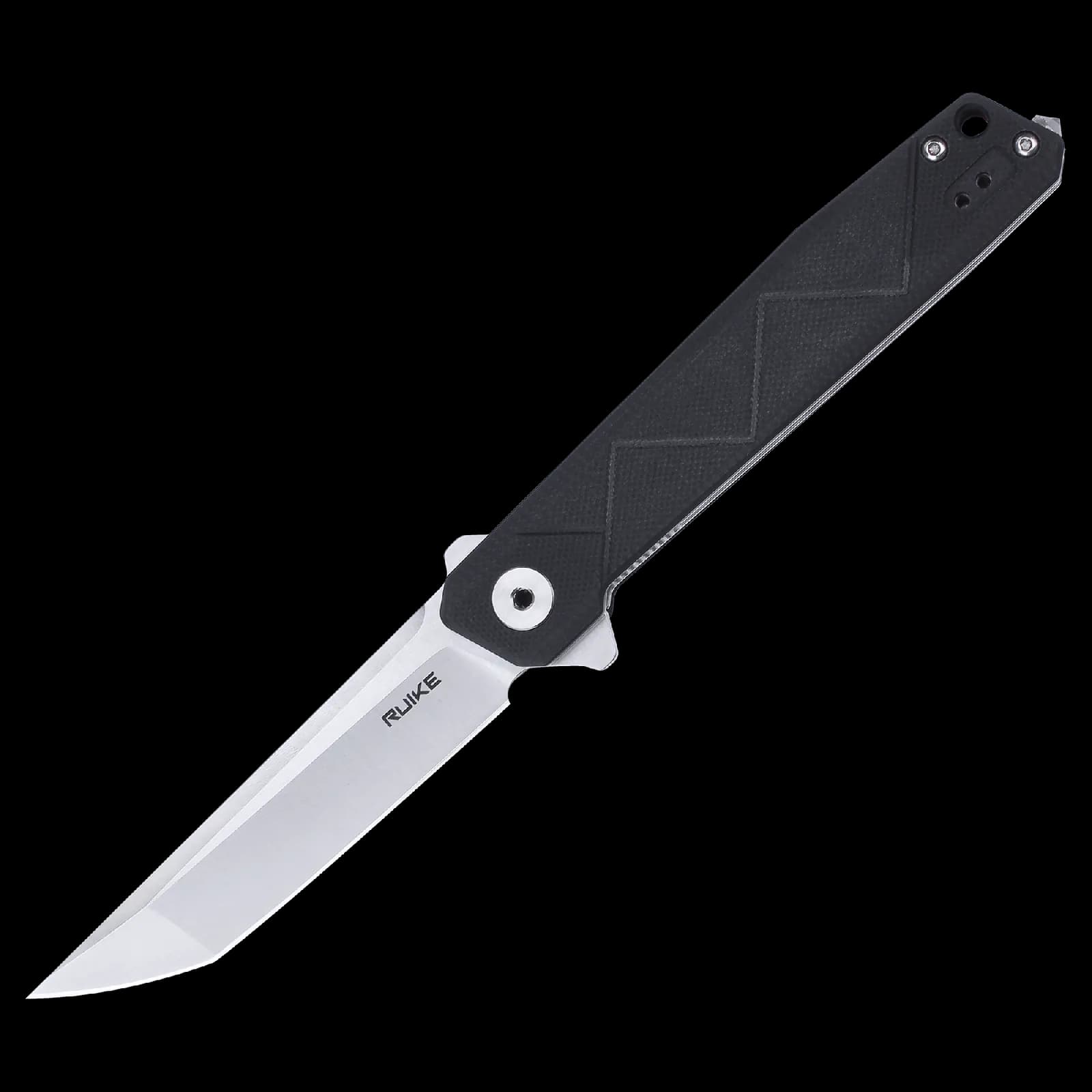 Ніж складаний туристичний Ruike P127-B, (9.1 см) 14C28N / G10 + steel 420 чорний