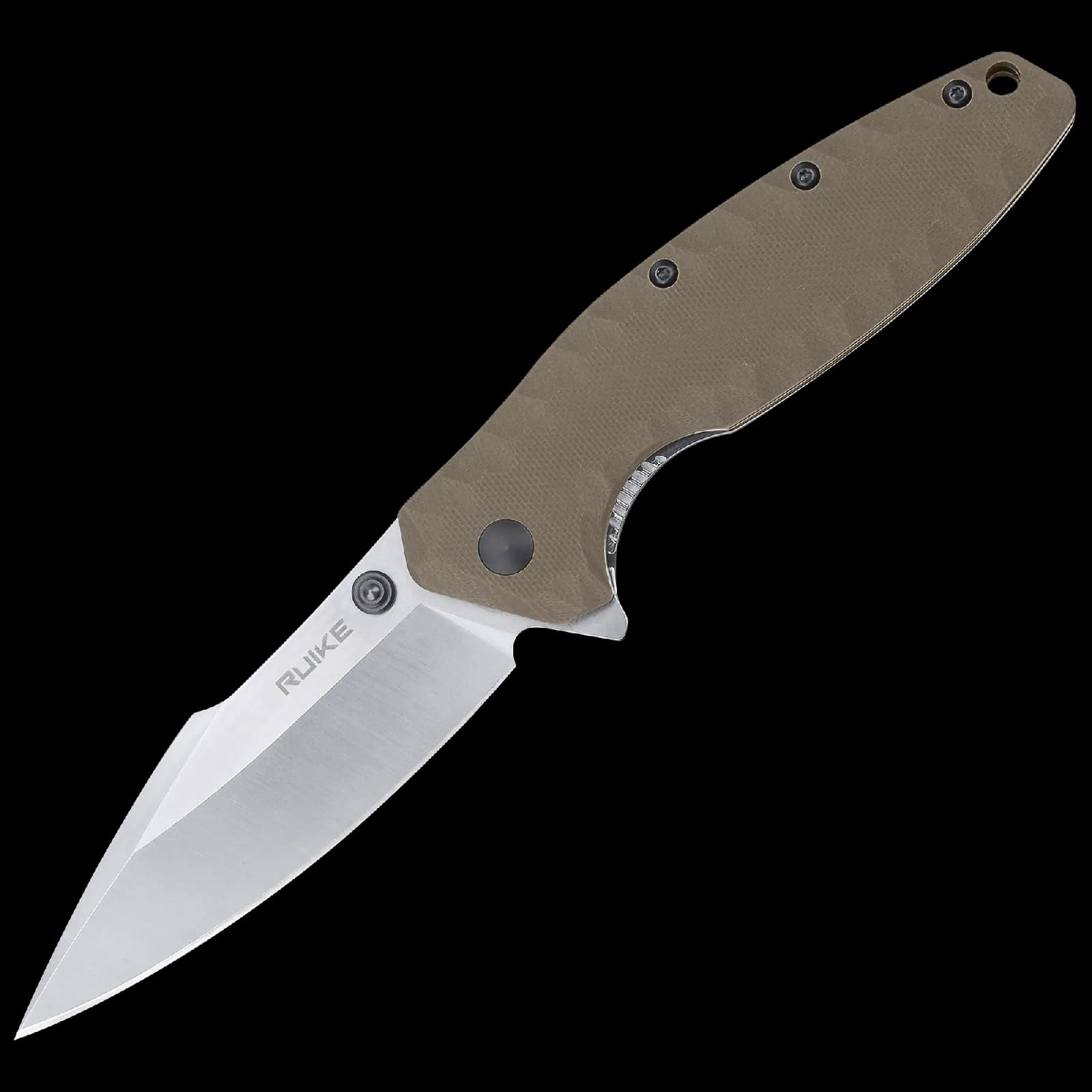 Ніж складаний туристичний Ruike P843-W, (9 см) 12C27 / G10 помаранчевий - зображення 1