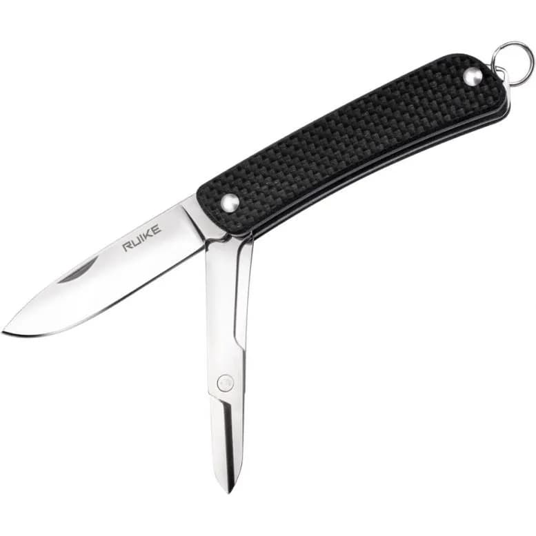 Багатофункціональний ніж Ruike Criterion S22, (5.3 см) 12C27 / G10 чорний, 3 інстр.
