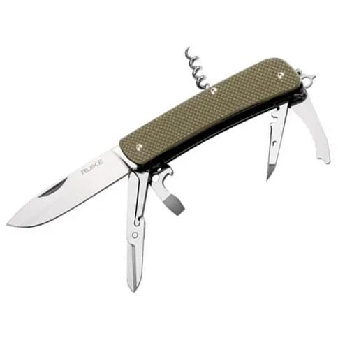 Багатофункціональний ніж Ruike Criterion L31, (8.5 см) 12C27 / G10 зелений, 18 інстр. - зображення 1