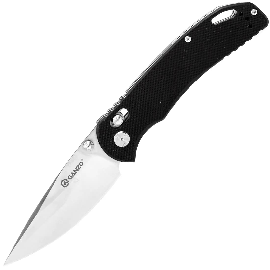 Ніж складаний туристичний Ganzo G7531 (8.9 см) 440С / G10 чорний - зображення 1
