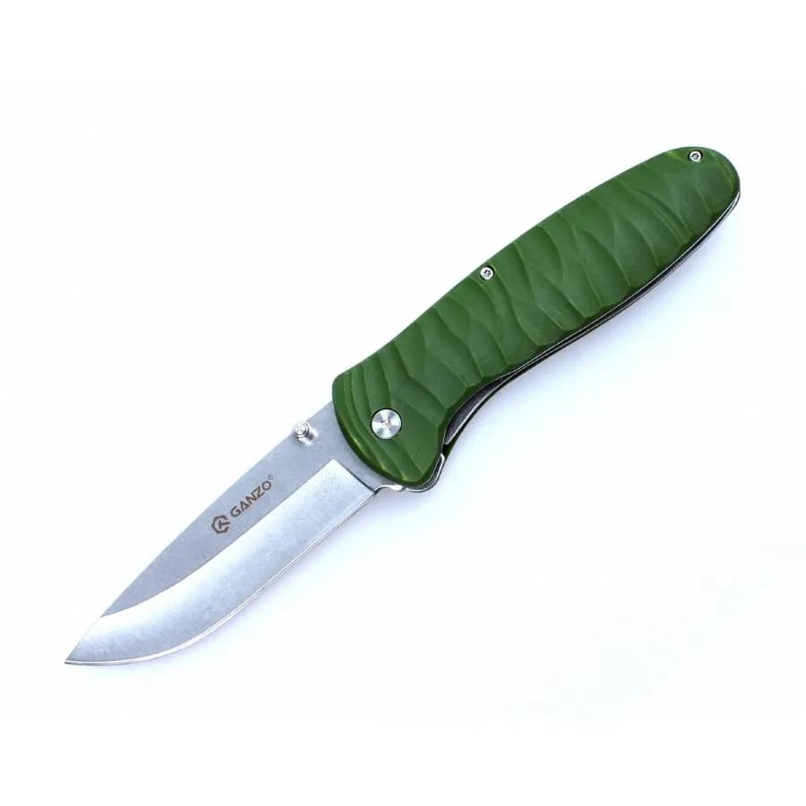 Ніж складаний туристичний Ganzo G6252 (8.9 см) BDR4116 / fiberglass зелений