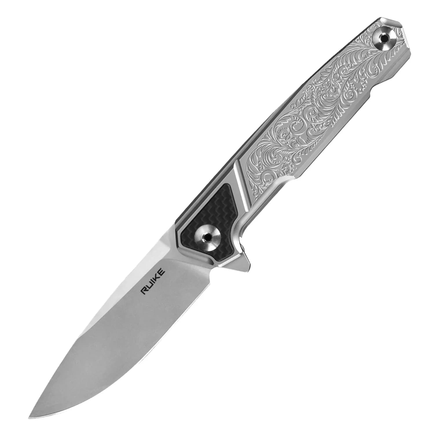 Ніж складаний туристичний Ruike P875-SZ, (8.9 см) 14C28N / steel 420 сірий - зображення 1