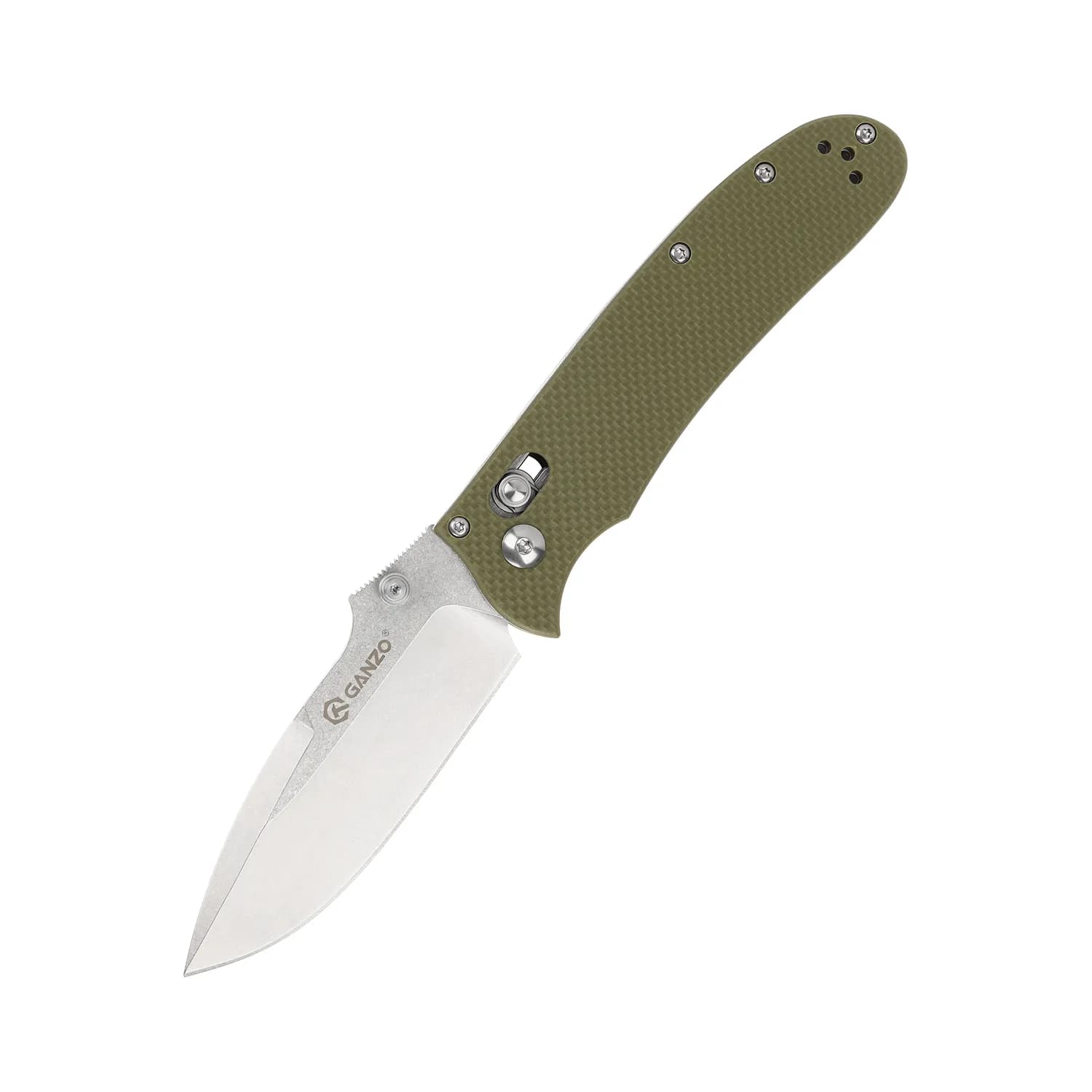 Ніж складаний туристичний Ganzo D704 (8.5 см) D2 / G10 зелений - зображення 1