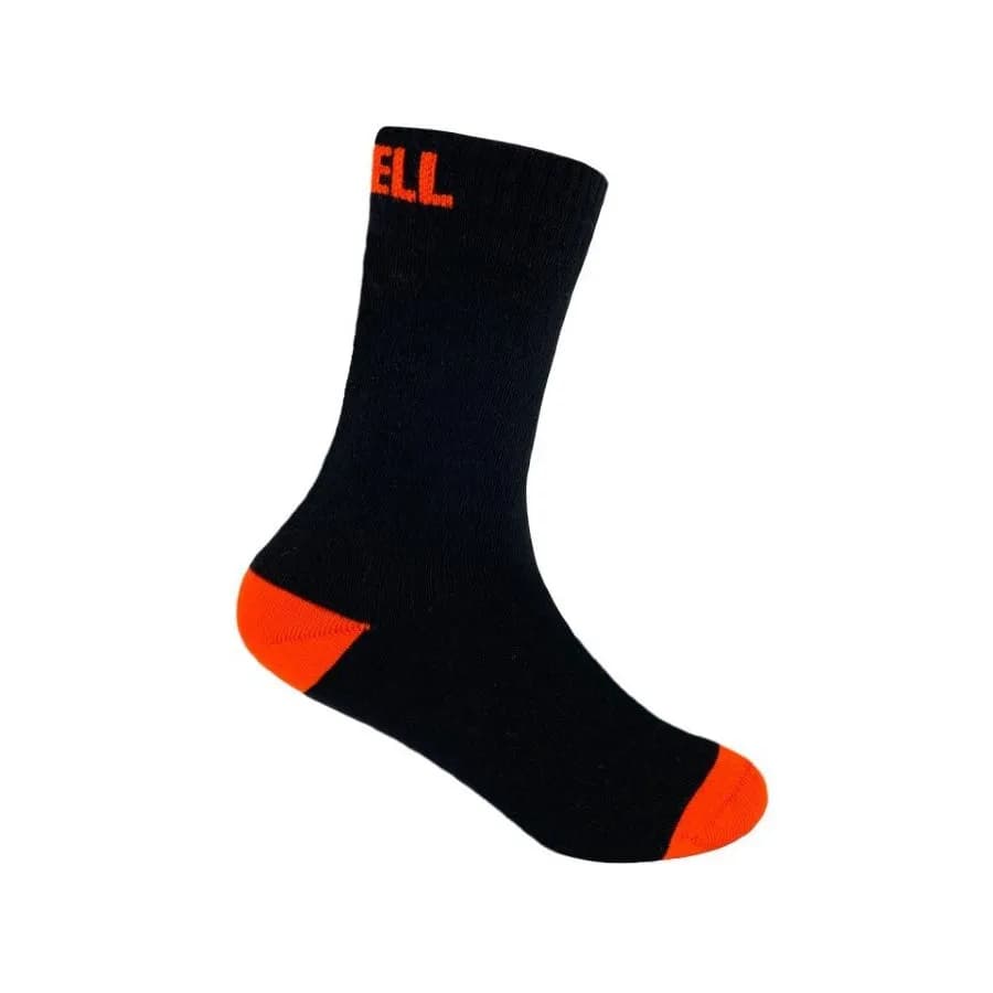 Шкарпетки водонепроникні дитячі Dexshell Ultra Thin Children Sock, р-р M, чорний/помаранчевий - зображення 1