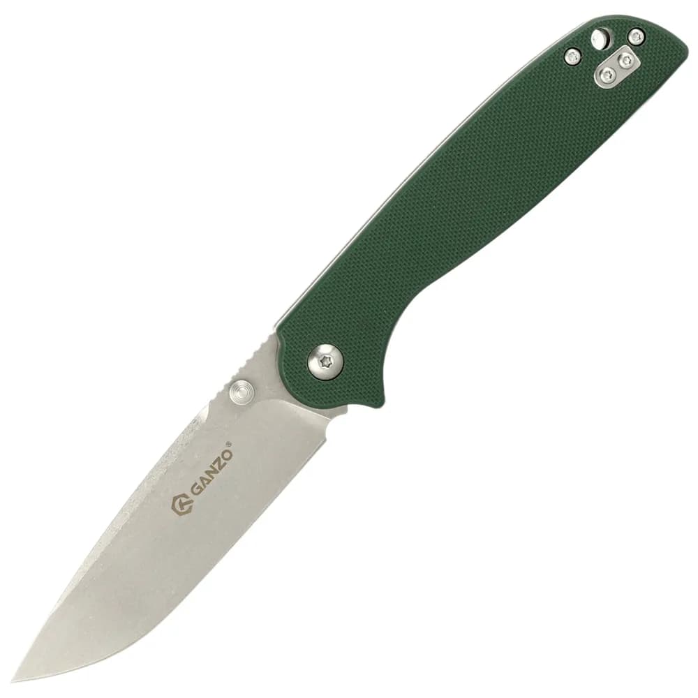 Ніж складаний туристичний Ganzo G6803 (8.9 см) 8CR14 / G10 зелений - зображення 1