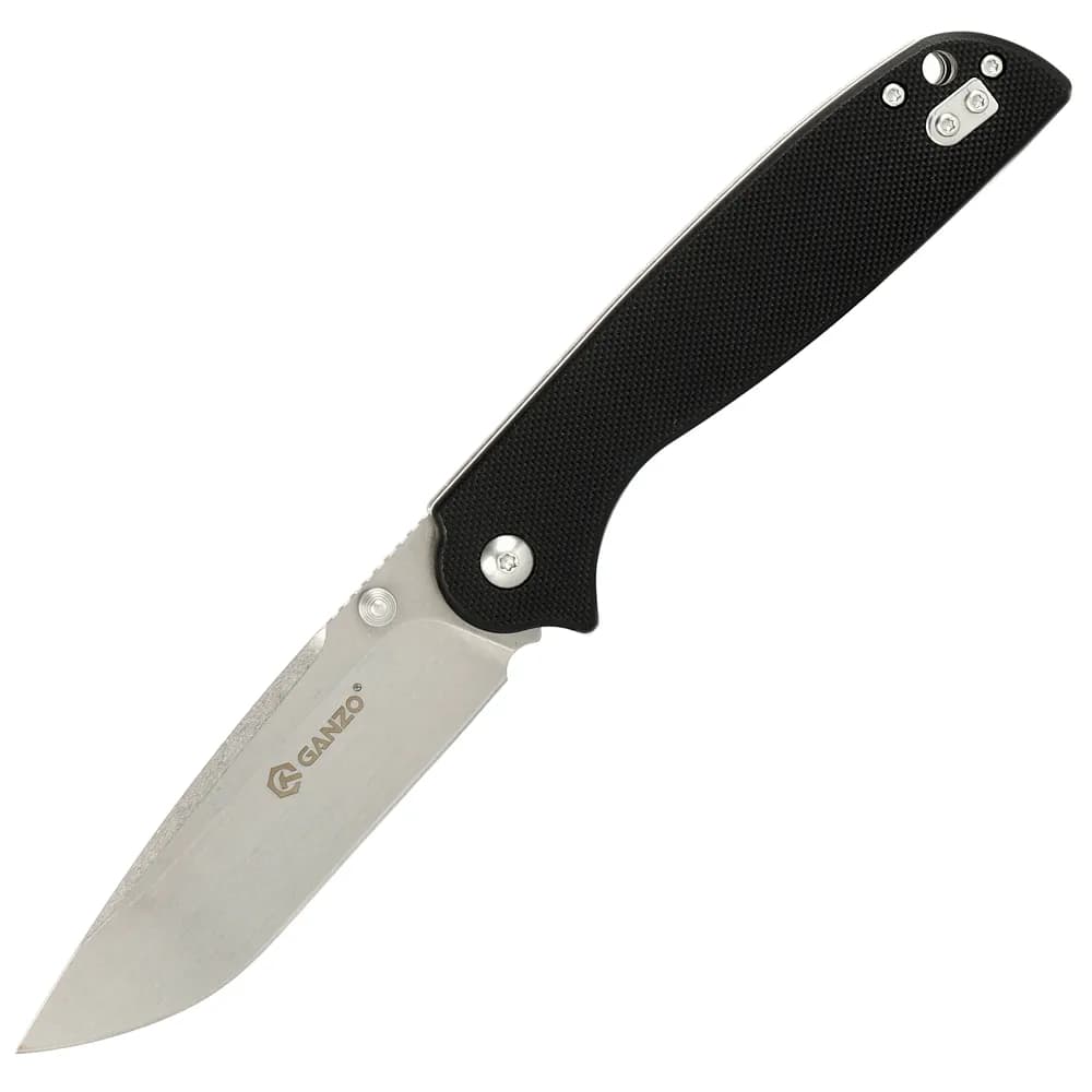 Ніж складаний туристичний Ganzo G6803 (8.9 см) 8CR14 / G10 чорний - зображення 1