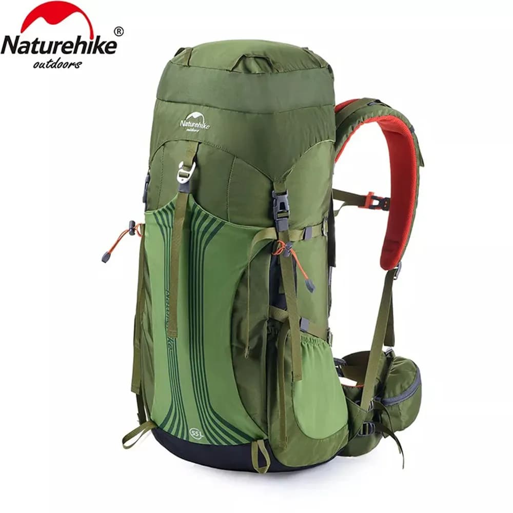 Рюкзак туристичний Naturehike NH16Y020-Q, 55 л, зелений - зображення 1