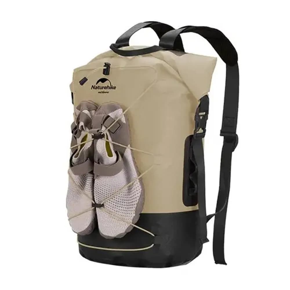 Рюкзак водонепроникний Naturehike NH21FSB04, 30л, бежевий - зображення 1