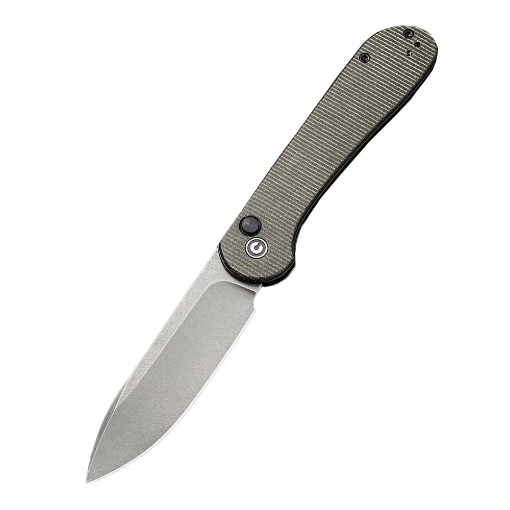Ніж складаний туристичний Civivi Elementum Pocket, (8.9 см) 14C28N / Micarta сірий - зображення 1