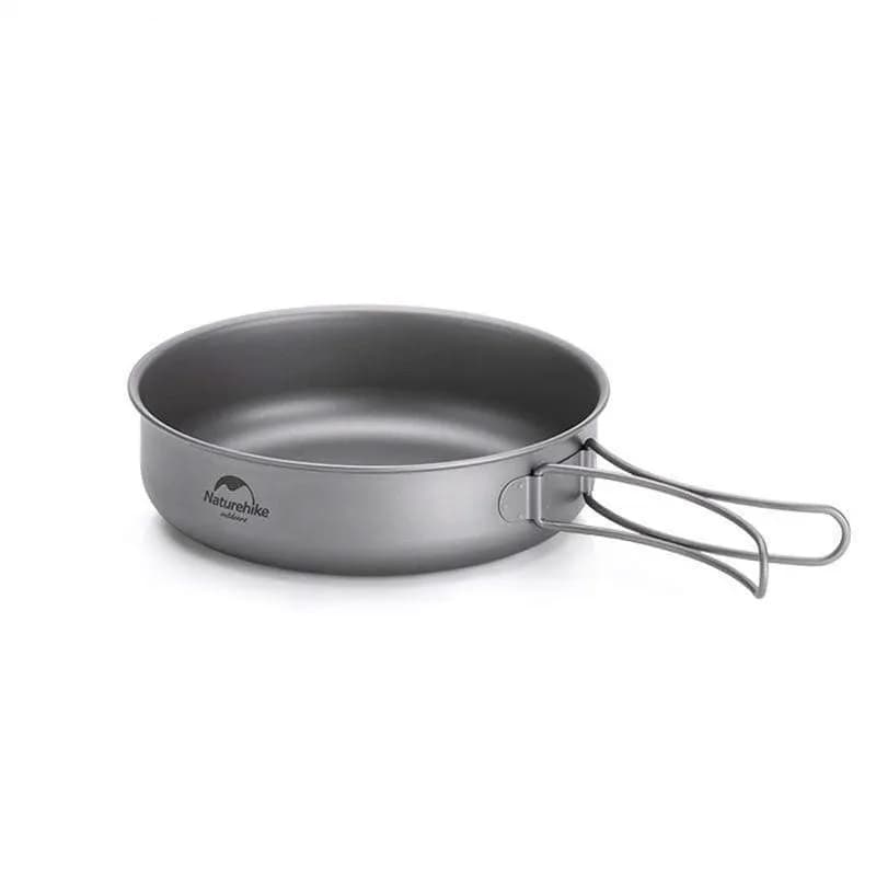 Сковорідка титанова з розкладною ручкою 17 см Naturehike NH18T010-A - зображення 1