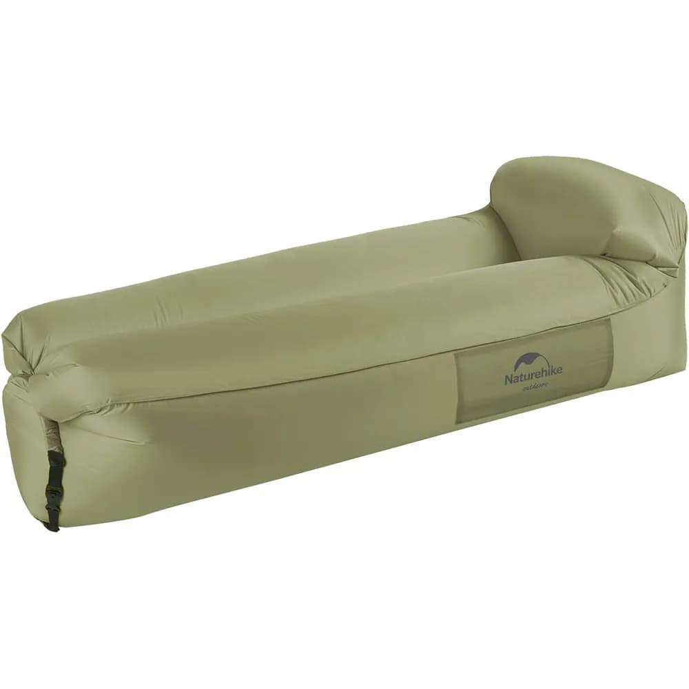 Матрац, ламзак надувний Naturehike NH20FCD06, 180х70х52 см, оливковий, має чохол-рюкзак - зображення 1