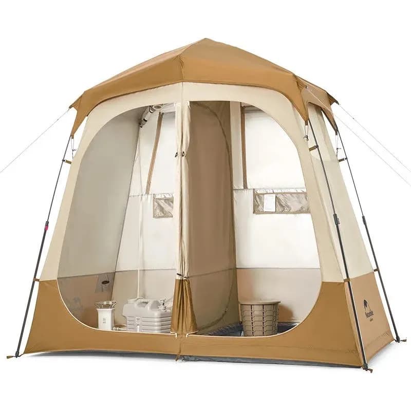 Душовий намет зонований Naturehike NH22ZP006, коричневий - зображення 1