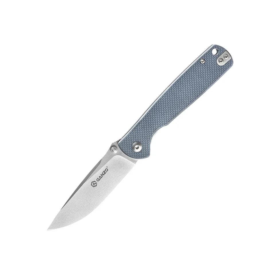 Ніж складаний туристичний Ganzo G6805 (8.6 см) 8Cr14MoV / G10 сірий - зображення 1