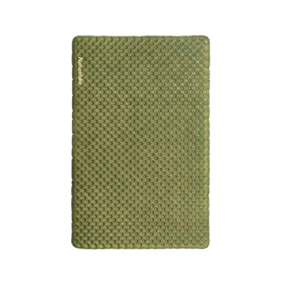 Матрац туристичний надувний двомісний Naturehike CNH22DZ018, надлегкий, 196x120x7 см, зелений, для туризму із мішком для надування