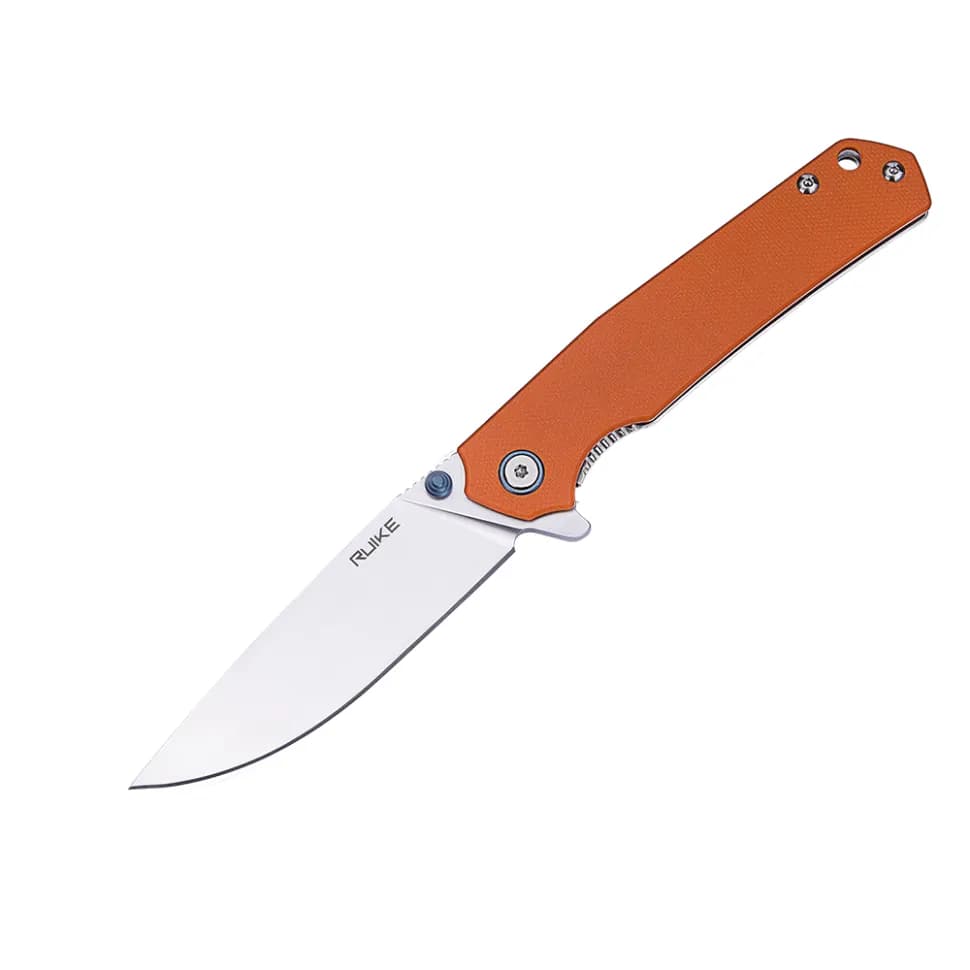 Ніж складаний туристичний Ruike P801-J, (8.6 см) 14C28N / G10 помаранчевий - зображення 1