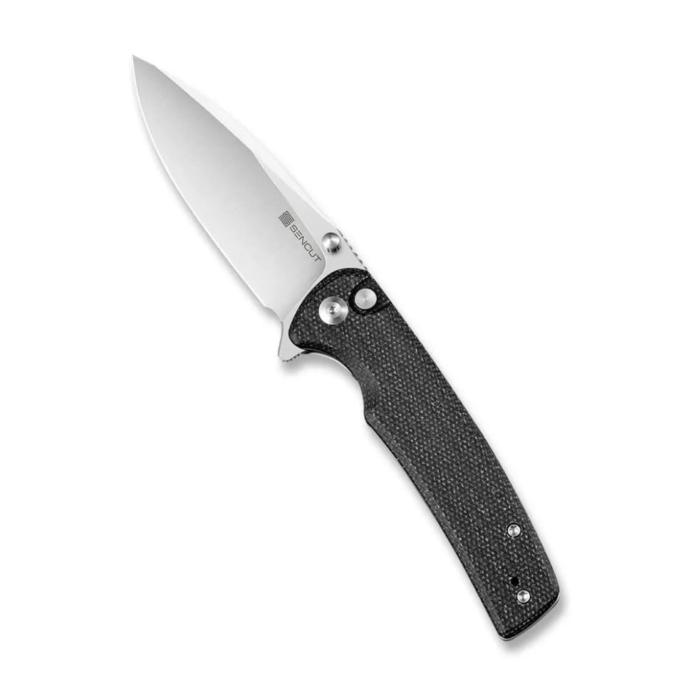 Ніж складаний туристичний Sencut Sachse, (8.8 см) 9Cr18MoV / Micarta чорний - зображення 1