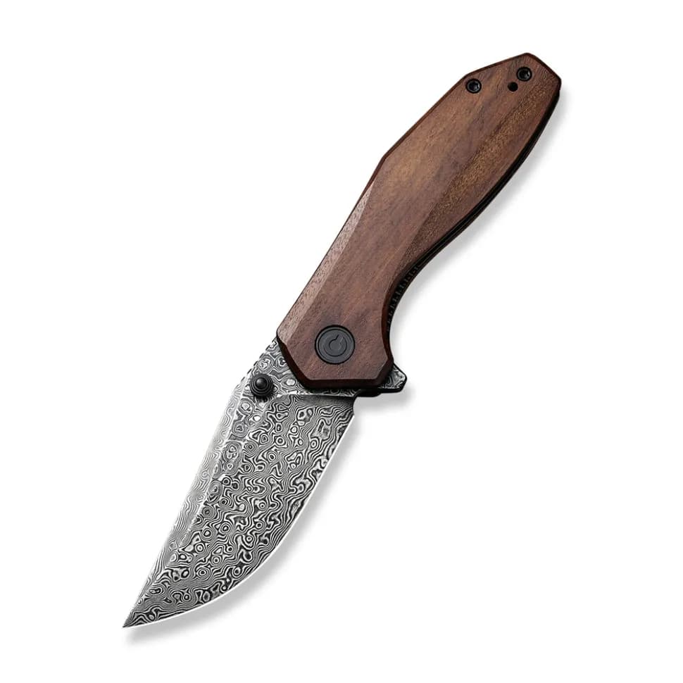Ніж складаний кишеньковий Civivi ODD 22, (7.5 см) Damascus / Guibourtia Wood - зображення 1