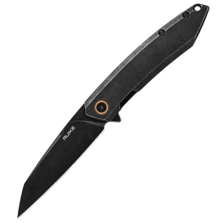 Ніж складаний туристичний Ruike P831S-SB, (8.5 см) 14C28N / 3cr14n чорний - зображення 1