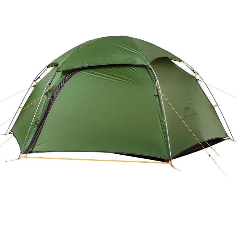 Намет двомісний зі сферичним куполом Naturehike Cloud Peak 2 NH17K240-Y 20D, темно-зелений - зображення 1