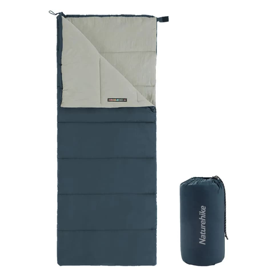 Спальний мішок Naturehike F150 NH22MSD05, лівий, темно-блакитний - зображення 1