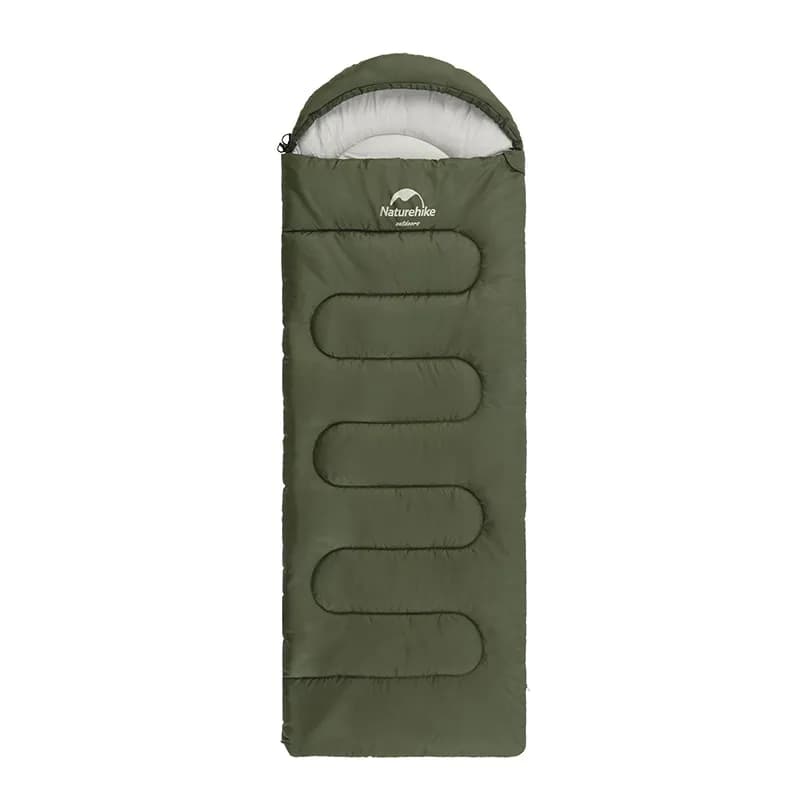 Спальний мішок Naturehike Y150L NH21MSD08, лівий, темно-зелений - зображення 1