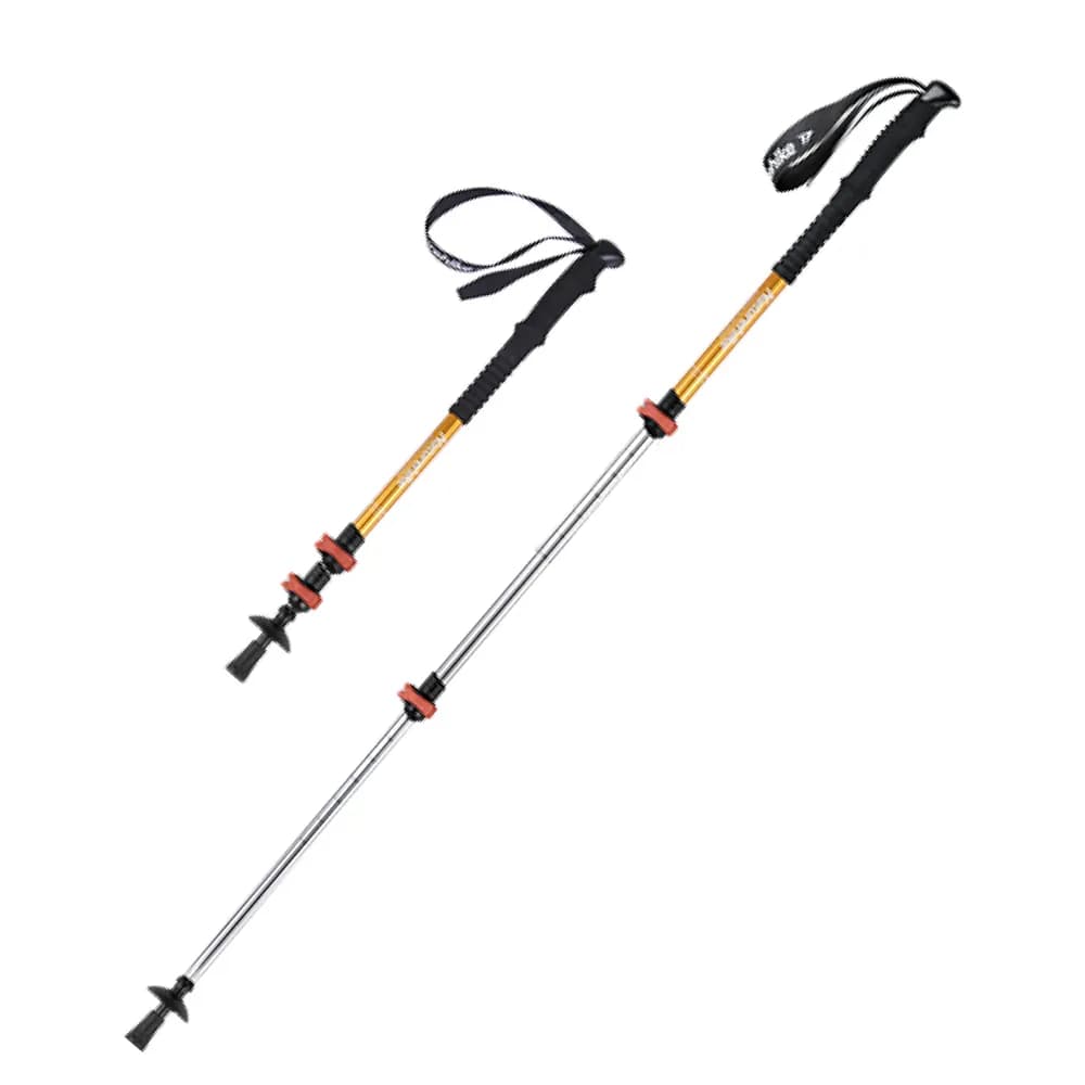 Трекінгова палиця 3-сек. Naturehike Men ST 01 6061 AL NH17D001-Z, алюміній, золотиста - зображення 1