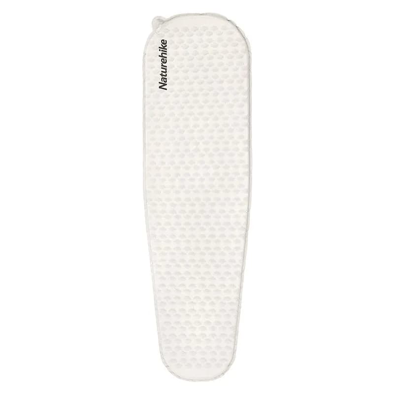 Матрац туристичний надувний одномісний Naturehike CNK2300DZ013, 185x55x3.5 см, світло-сірий, овальний - зображення 1
