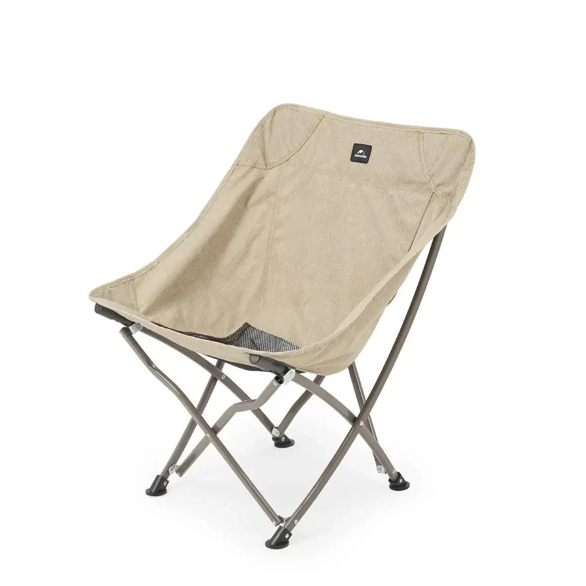 Крісло складане Naturehike YL04 NH18X004-Y, 600D Oxford / сталь, бежевий - зображення 1