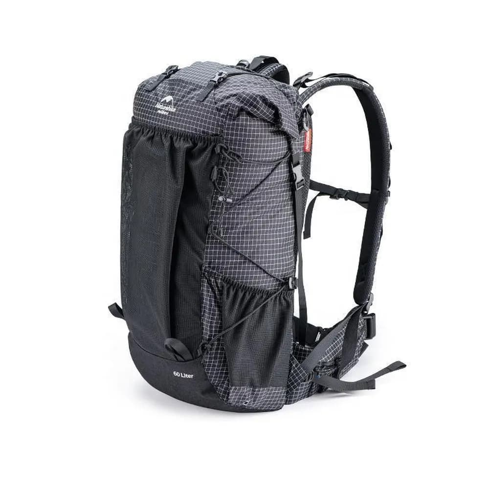 Рюкзак туристичний Naturehike Rock NH19BP095, 60+5 л, графіт в клітинку - зображення 1
