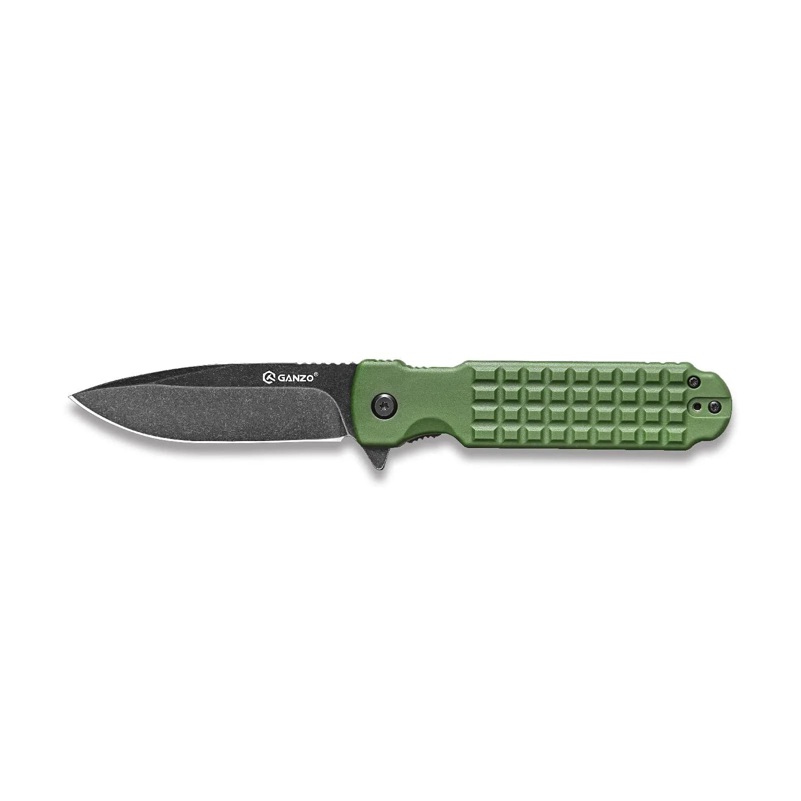 Ніж складаний туристичний Ganzo G627 (8.8 см) 8CR14 / PP зелений - зображення 1