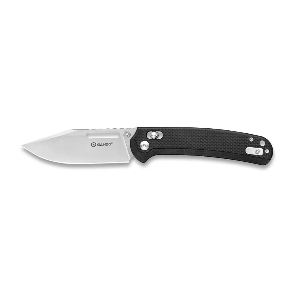 Ніж складаний туристичний Ganzo G768 (8.8 см) D2 / G10 чорний - зображення 1