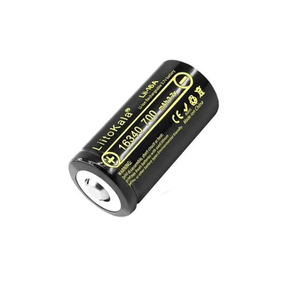 Акумулятор LiitoKala Lii-16A 16340 700mah battery - зображення 1