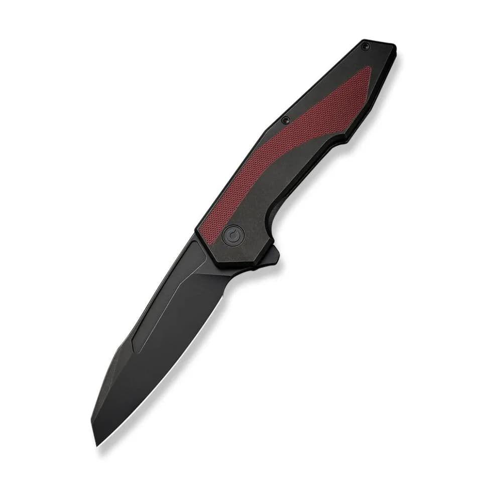 Ніж складаний туристичний Civivi Hypersonic, (9.4 см) 14C28N / Steel & G10 чорно-бордовий - зображення 1