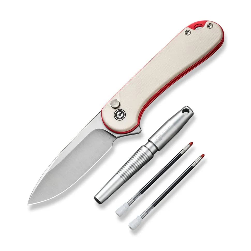 Комплект (ніж складаний, ручка) Civivi StellarQuill Pen & Button Lock Elementum II Knife Combo Gift Pack C23049 - зображення 1