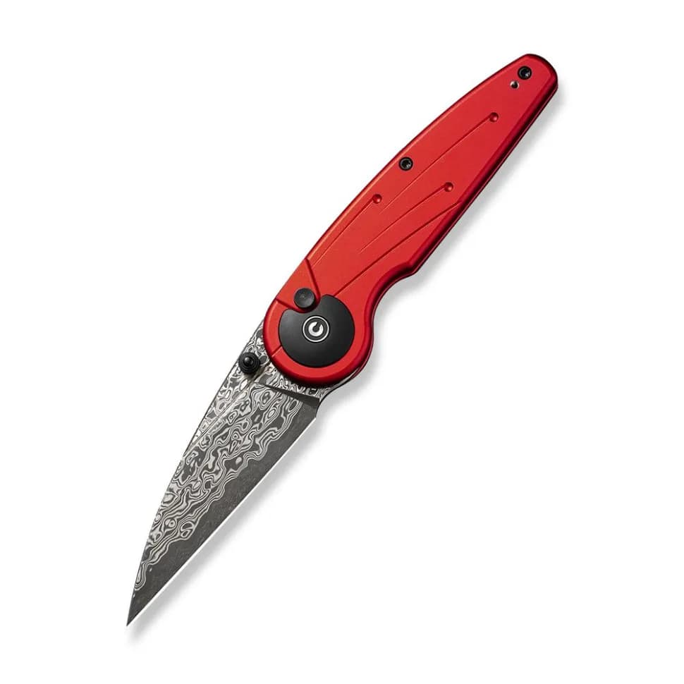Ніж складаний туристичний Civivi Starflare, (8.4 см) Damascus / Aluminum червоний - зображення 1