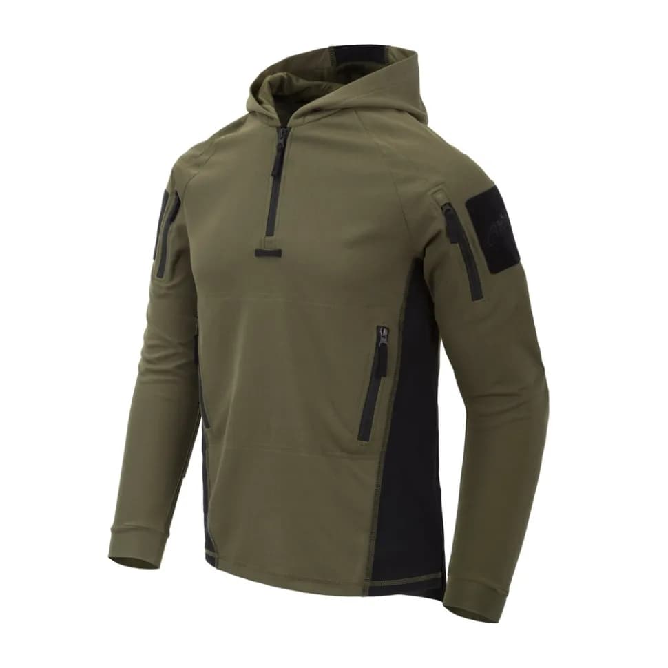 Кофта тактична Helikon-Tex RANGE HOODIE - TopCool, оливковий, розмір M - зображення 1